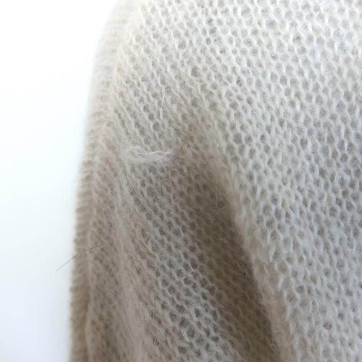 Isabel Marant Etoile Russel Striped Sweater Beige/Red Mohair-Blend Size 34