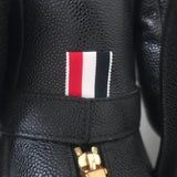Thom Browne Hector Dog Bag Black Grained Leather