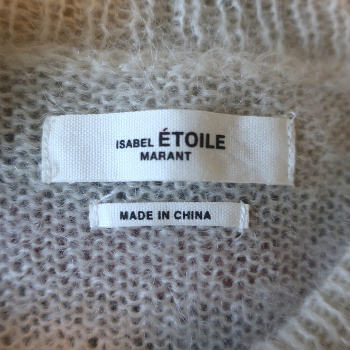 Isabel Marant Etoile Russel Striped Sweater Beige/Red Mohair-Blend Size 34