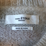 Isabel Marant Etoile Russel Striped Sweater Beige/Red Mohair-Blend Size 34