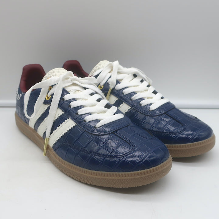 Adidas x Wales Bonner Samba Low Top Sneakers Collegiate Navy Croc Size Men&