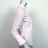 JED Button Down Shirt Pink Pinstripe Cotton Size Extra Small Long Sleeve Top