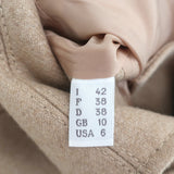 Philosophy di Alberta Ferretti Double Breasted Cape Jacket Beige Size US 6