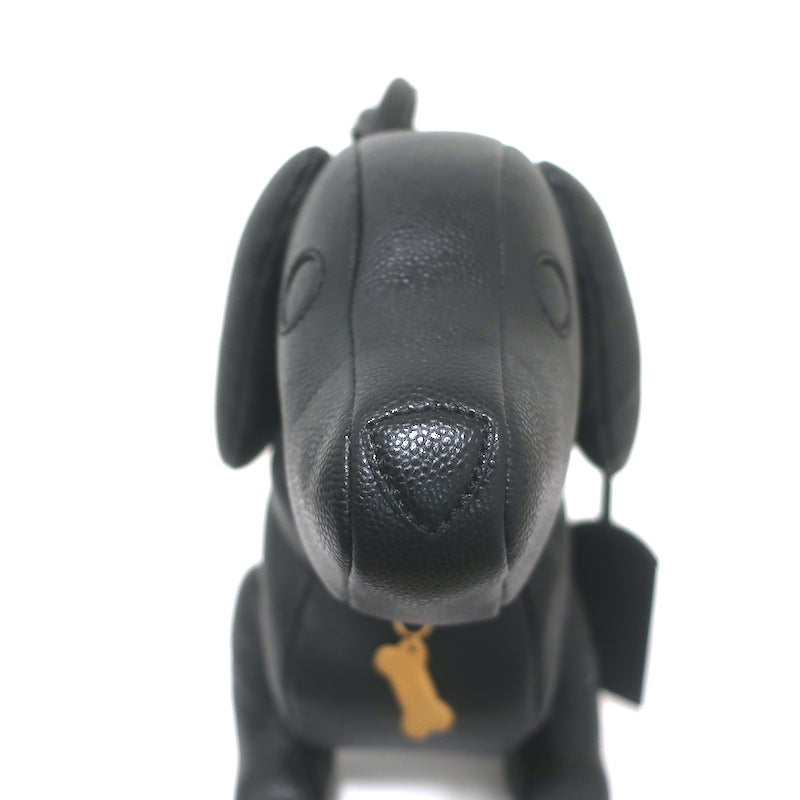 Thom Browne Hector Dog Bag Black Grained Leather