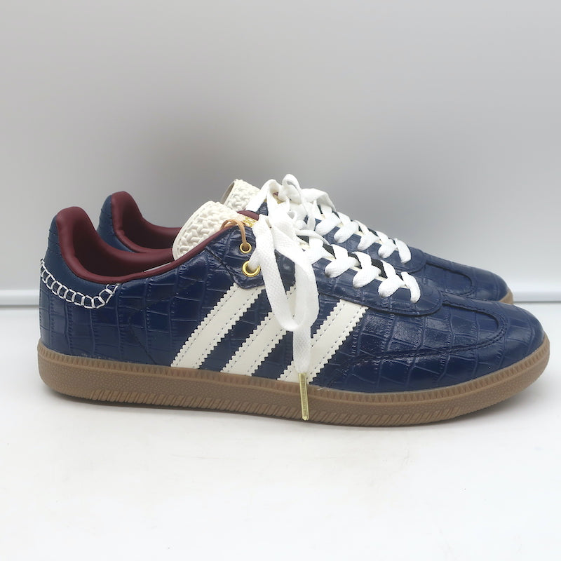 Adidas x Wales Bonner Samba Low Top Sneakers Collegiate Navy Croc Size Men&