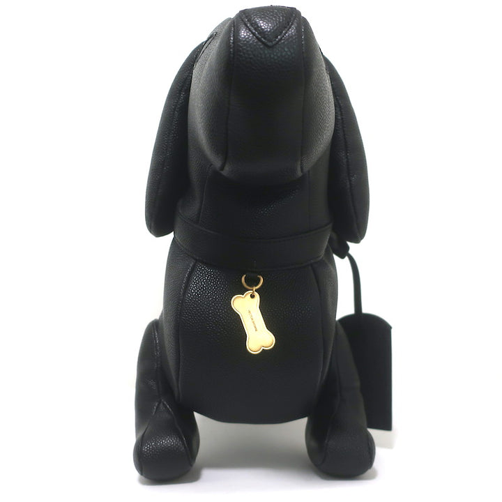 Thom Browne Hector Dog Bag Black Grained Leather