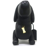 Thom Browne Hector Dog Bag Black Grained Leather