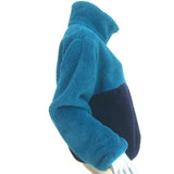 Aviator Nation Teddy Half-Zip Colorblock Pullover Jacket Capri Blue Size Medium