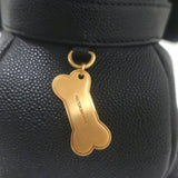 Thom Browne Hector Dog Bag Black Grained Leather