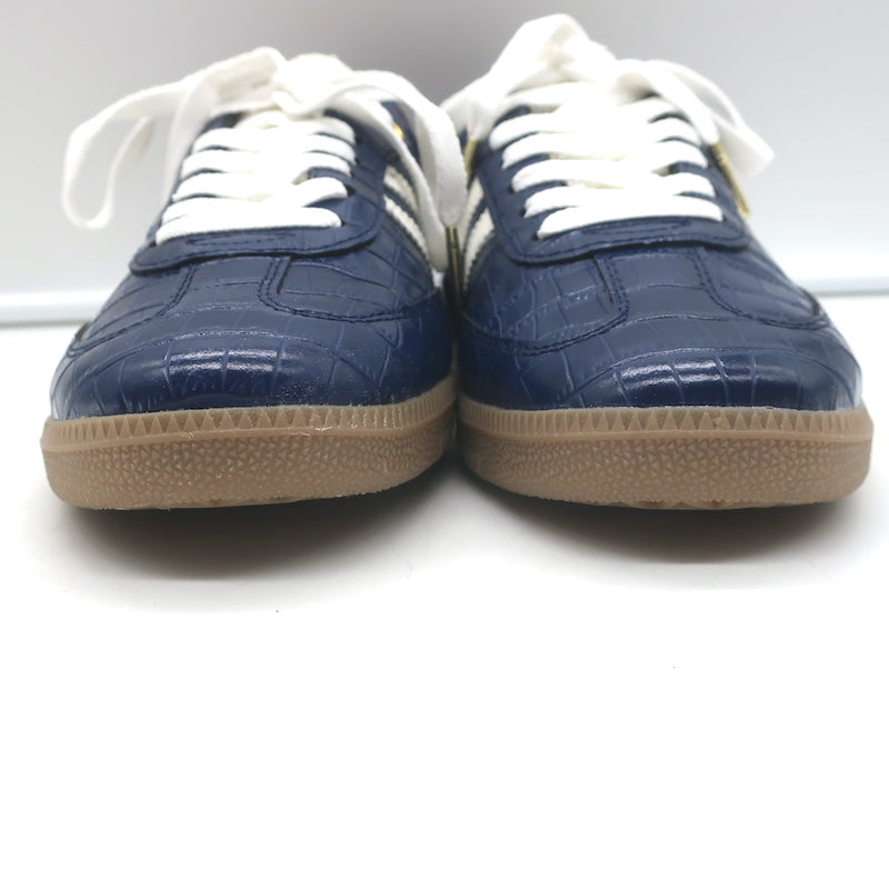 Adidas x Wales Bonner Samba Low Top Sneakers Collegiate Navy Croc Size Men&