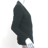 Rag & Bone Sliver Tuxedo Jacket Blazer Black Crepe Size 6