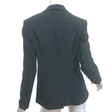 Rag & Bone Sliver Tuxedo Jacket Blazer Black Crepe Size 6