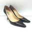 Jimmy Choo Pumps Black Leather Size 37 Pointed Toe Heels
