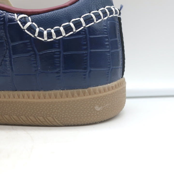 Adidas x Wales Bonner Samba Low Top Sneakers Collegiate Navy Croc Size Men&