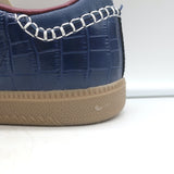 Adidas x Wales Bonner Samba Low Top Sneakers Collegiate Navy Croc Size 9 NEW