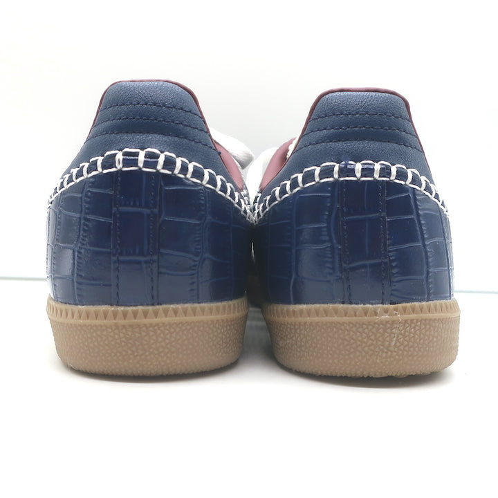 Adidas x Wales Bonner Samba Low Top Sneakers Collegiate Navy Croc Size Men&