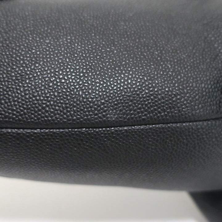 Thom Browne Hector Dog Bag Black Grained Leather