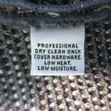 St. John Collection Checked Metallic Tweed Zip-Up Jacket Gray/Rose Gold Size 10