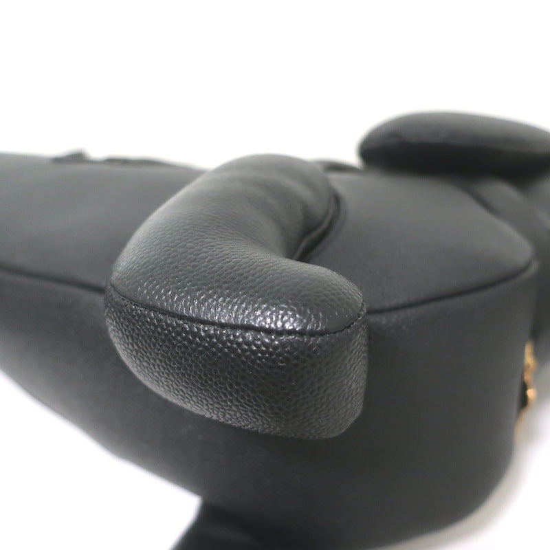 Thom Browne Hector Dog Bag Black Grained Leather