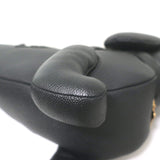 Thom Browne Hector Dog Bag Black Grained Leather