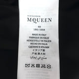 Alexander McQueen Snake-Embossed Leather Biker Jacket Black Size 48 NEW