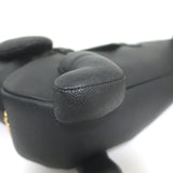 Thom Browne Hector Dog Bag Black Grained Leather
