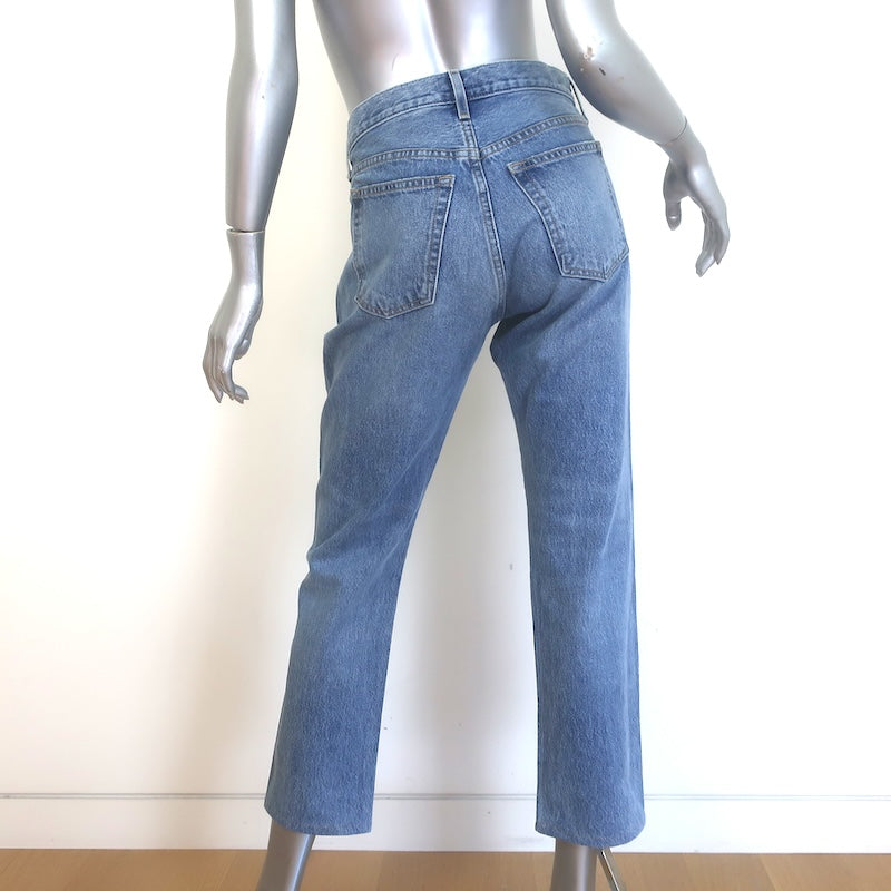 KHAITE Kyle Straight Leg Jeans Medium Blue Denim Size 26