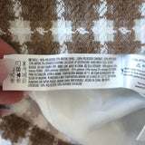 Endless Rose Houndstooth Blazer Romper Beige/White Tweed Size Small NEW