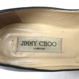Jimmy Choo Pumps Black Leather Size 37 Pointed Toe Heels
