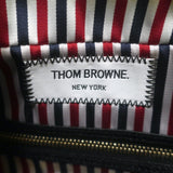 Thom Browne Hector Dog Bag Black Grained Leather