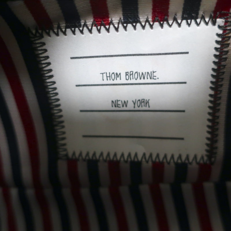Thom Browne Hector Dog Bag Black Grained Leather
