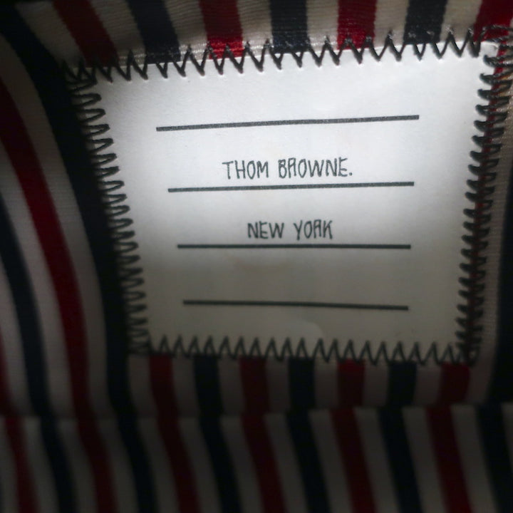 Thom Browne Hector Dog Bag Black Grained Leather