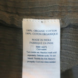 Faherty Willa Top Dark Gray Pintucked Cotton Size Small Long Sleeve Blouse