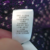 St. John Fringed Tweed Jacket Purple Wool-Blend Size Large