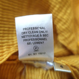 Hellessy Phacelia Asymmetric Off the Shoulder Top Marigold Linen-Silk Size 6