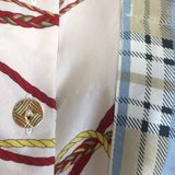 Francoise Paris Zaoua Upcycled Scarf Blouse Printed Silk Twill Size 34