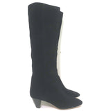 Isabel Marant Etoile Robby Knee High Boots Black Suede Size 38