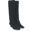 Isabel Marant Etoile Robby Knee High Boots Black Suede Size 38