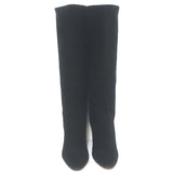 Isabel Marant Etoile Robby Knee High Boots Black Suede Size 38