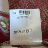 Francoise Paris Zaoua Upcycled Scarf Blouse Printed Silk Twill Size 34