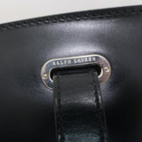 Ralph Lauren Ricky 50 Weekender Bag Black Raffia & Leather