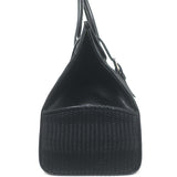 Ralph Lauren Ricky 50 Weekender Bag Black Raffia & Leather