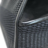 Ralph Lauren Ricky 50 Weekender Bag Black Raffia & Leather