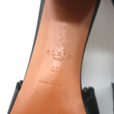 Alaia Vienne Laser Cut Leather Mules Black Size 41 Open Toe Heels