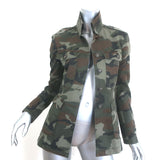 Rag & Bone Leigh Camouflage Utility Jacket Army Green Size 2