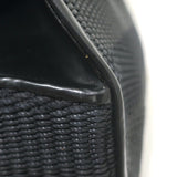 Ralph Lauren Ricky 50 Weekender Bag Black Raffia & Leather