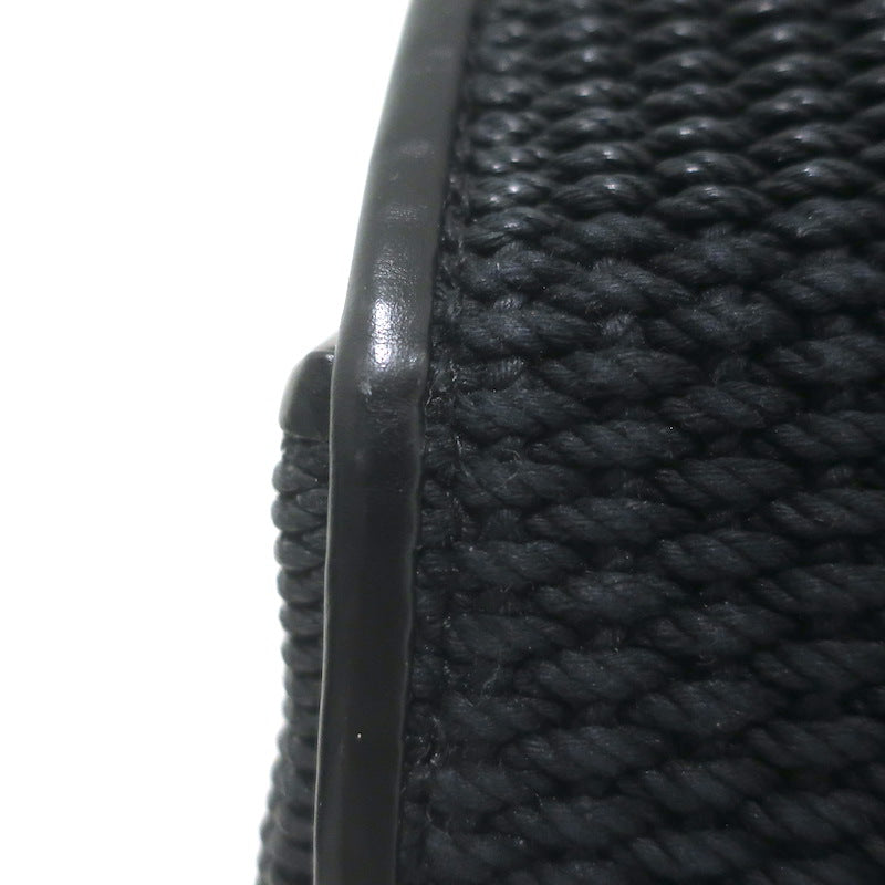 Ralph Lauren Ricky 50 Weekender Bag Black Raffia &amp; Leather