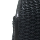 Ralph Lauren Ricky 50 Weekender Bag Black Raffia & Leather