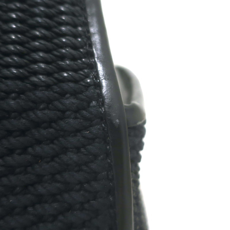 Ralph Lauren Ricky 50 Weekender Bag Black Raffia &amp; Leather