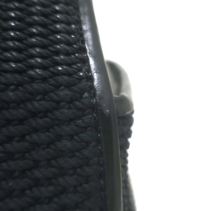 Ralph Lauren Ricky 50 Weekender Bag Black Raffia &amp; Leather